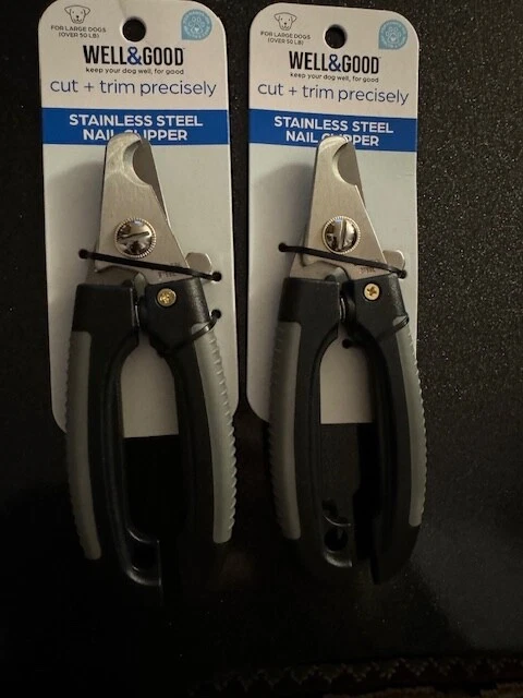 LOT OF 2 Well & Good Stainless Steel , LARGE Dog Precise Cutting Nail Clippers - Image 1 of 1