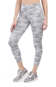 Neu mit Etikett $ 68,00 Kyodan Damen-Capri-Leggings hohe Taille grau Tarnmuster XS S M L - Bild 1 von 11