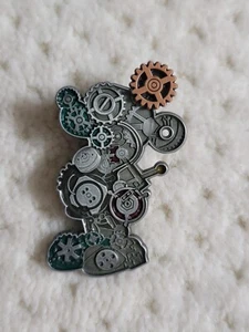 DISNEY 2011 MECHANICAL ROBOT MICKEY W/ SPINNING GEAR EARS STEAM PUNK PIN - Picture 1 of 2