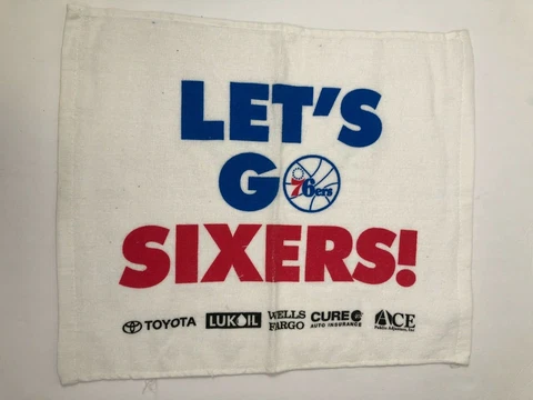 PHILADELPHIA SIXERS 76ERS VINTAGE 2000'S TOWEL SGA Cover