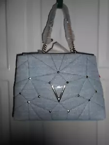 MARIO VALENTINO SPA Blue Light Denim Color Handbag Purse NWT - Picture 1 of 5