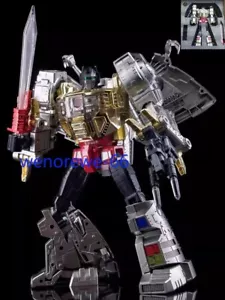 New 4th Party MP-08 MP08 Oversized King Grimlock Prime Stainless Steel Color Ver - Picture 1 of 21
