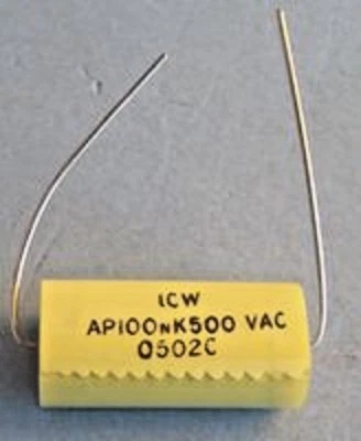 VARIOUS CAPACITORS METALIZED POLYPROPYLENE AXIAL TYPE (See Listing)