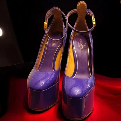 Valentino Garavani Pumps TanGo Platform 155 Electric Violet  Pat-Leather EU-39  - Image 1 of 4