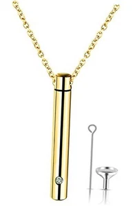 Urn Necklaces for Ashes Urns for Human Ashes Memorial Cremation Urn Locket - Picture 1 of 7