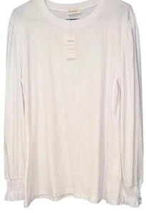 Maglione donna Fantaslook maniche lunghe contadine camicia bianca grande basic - Foto 1 di 10
