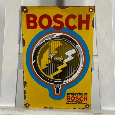Bosch Enamel Sign - 30x20cm (11.8x7.9") - Nice Vintage Industrial Porcelain Sign - Image 1 of 4