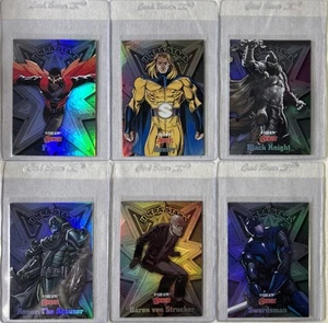 2022 Fleer Ultra Avengers Ultra Stars Inserts 6 Card Lot Falcon Black Knight - Imagen 1 de 13