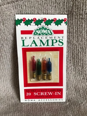 Noma replacement Bulbs 12 Volt 1.1  Watt For Screw In Light Sets vintage NEW - Image 1 of 3