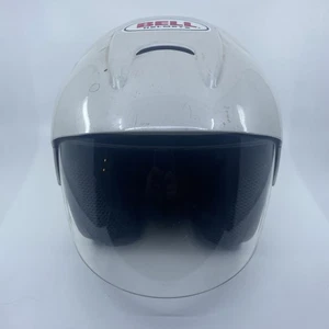 Bell Mag 8 Motorcycle Helmet Open Face With Visor Shield Pearl White Size Small - Foto 1 di 7