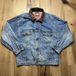 Vintage 90’s Marlboro Country Store Denim Trucker Jacket Size L - Picture 1 of 7