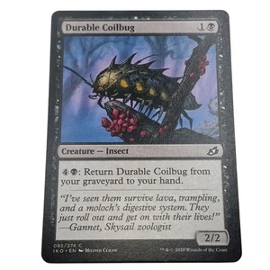 MTG: Durable Coilbug 085/274 - Ikoria Lair of Behemoths 2020 Black Common - Picture 1 of 7