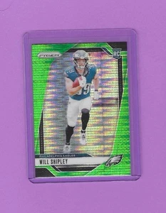Panini Prizm 2024 - Rookies Will Shipley #397 Pulsar Prizm verde neón (RC) - Imagen 1 de 2