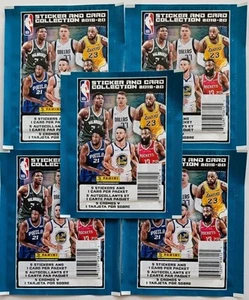 5 paquetes sellados de fábrica 2019 2020 NBA Panini colección de pegatinas y tarjetas nuevos - Imagen 1 de 2