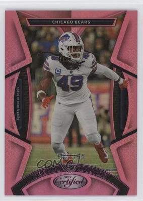 2023 Certified Mirror Pink /199 Tremaine Edmunds #58 - Image 1 of 2