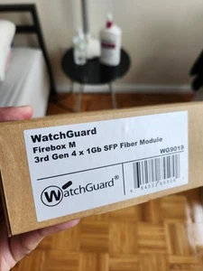 Watchguard WG9019 Firebox M 3rd Gen 4 X 1gb Sfp Fiber Module - New - Picture 1 of 4