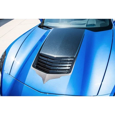 Hood Vent Graphic Black Trim for 2014-2019 Chevy Corvette [Vinyl/Carbon Fiber] - Image 1 of 4
