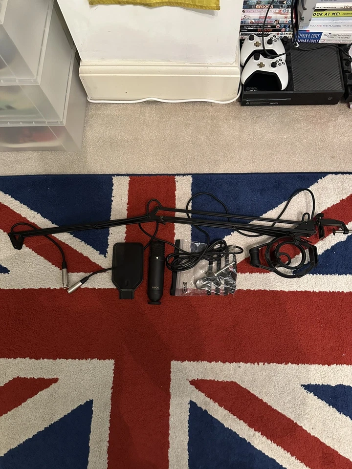 Rode NT1 Cardioid Condenser Microphone And Accessories + Boom Arm  - Image 1 of 4