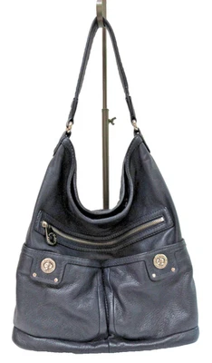Bolso hobo holgado de cuero azul marino MARC by Marc Jacobs Totally Turnlock Faridah Foto 1 de 4