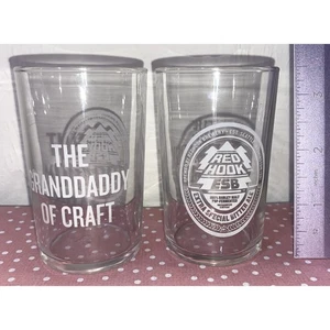Red Hook Brewery Tasting shot glasses-Set of 2 The Granddaddy of Craft - Picture 1 of 5