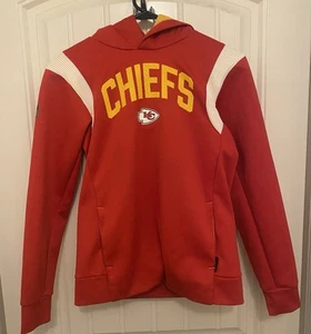 Nike NFL red and yellow Kansas City chiefs hoodie size kids Medium - Picture 1 of 8
