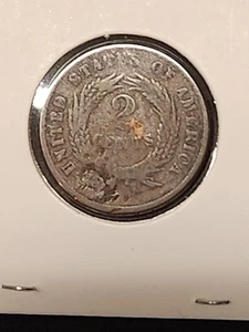 1869 Post Civil War Usa 2 Cent Piece Possible Error - Picture 1 of 11