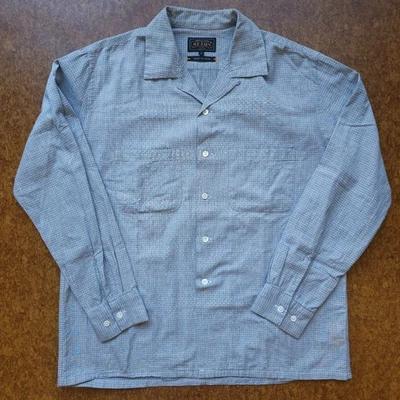 LNWOT BEAMS Plus Made in Japan End-On-End Weave Camp Collar Shirt Gray Medium - Image 1 of 4