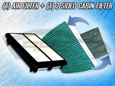 AIR FILTER HQ CABIN FILTER COMBO FOR 2010 2011 2012 2013 ACURA MDX- 3.7L ONLY - Image 1 of 4
