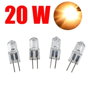 Up to 20pcs G4 CLEAR HALOGEN LIGHT 20W BULBS 12V WHITE GLOBE LAMP BASE BULB - Picture 1 of 13