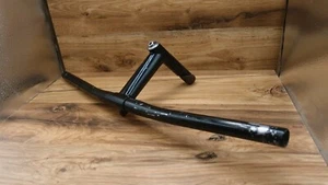 1990's MTB aluminium alloy flat handlebar nL + CRMO quill stem nL 25.4 mm - Picture 1 of 12