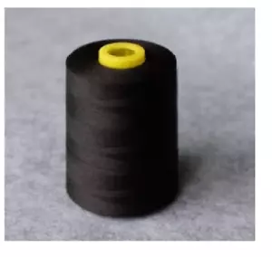 BLACK Viscose Rayon Yarn Thread Jewelry Tassel Making Embroidery Crafts 1 Spool - Picture 1 of 3
