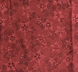 Benartex Christmas Nancy Halvorsen - Star Of Wonder- Red Snowflake - 2 1/3 Yards - Picture 1 of 4