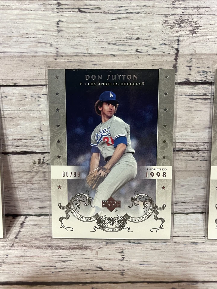 2005 Upper Deck Hall of Fame Silver (#'d/100) - #19 Don Sutton - Image 1 of 1