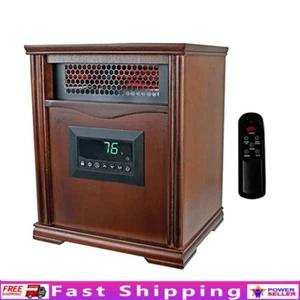 1500W Portable Infrared Space Heater Remote Control 4 Heating Elements Timer New - Picture 1 of 7