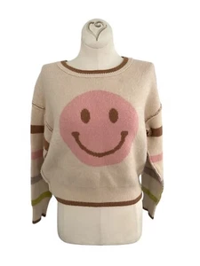 Originality Smile Pullover Junior Gr. L beige Rundhals Langarm Pulli - Bild 1 von 10