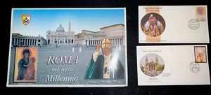 Papst Johannes Paul II. Rom im dritten Jahrtausend Postkarten & First-Day-Cover - Bild 1 von 12