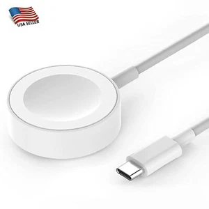 Type-C Cable Charger For Apple Watch 2 3 4 5 6 7 SE 8 9 Ultra Magnetic Charging - Picture 1 of 8