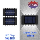 Solar Wall Lights Up & Down Lamp Decor Waterproof Garden Outdoor Fence Yard New