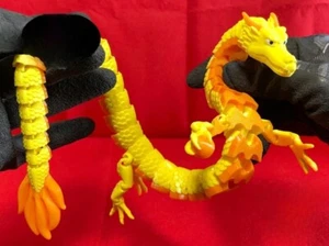 Dragón japonés Flexi, juguete inquieto articulado, impreso en 3D - Imagen 1 de 42