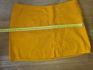 SISLEY Minirock hellorange Casual-Look Damen Gr.36 Rock Skirt Desigual-Motiv - Bild 1 von 6