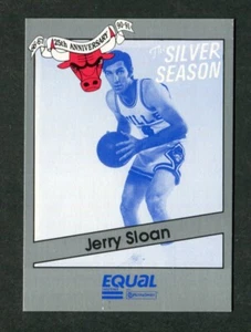 Jerry Sloan #14 Chicago Bulls 1990 Star NBA Basketball Equal Silver Season Card - Picture 1 of 2