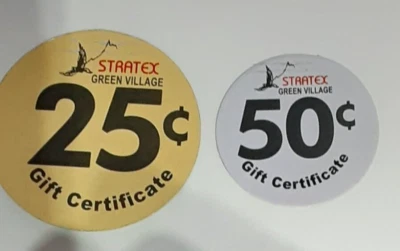 2011 GREEN VILLAGE 25 & 50 cents Pogs Not AAFES Uncirculated - Image 1 of 4