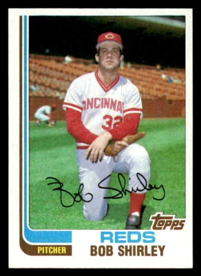 1982 Topps Traded #105T Bob Shirley Card Cincinnati Reds - Image 1 of 2