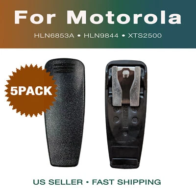 5x Belt Clips for Motorola Radio Batteries HLN9844, HLN6853A, HT750, XTS1500