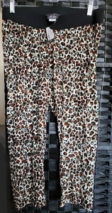 DOTS Sheer Animal Print Lounge Pants Size 1X Stretch NEW WITH TAGS FREE SHIPPING - Picture 1 of 7