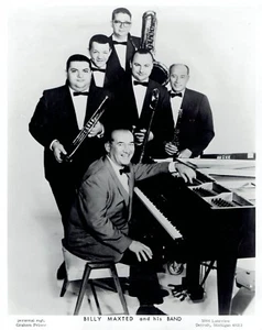 1966 Vintage Photo Pianist Billy Maxted and his Band posing studio set portrait - Picture 1 of 2