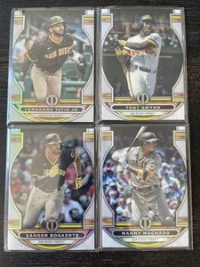 2023 Topps Tribute Lot Padres Tatis Machado Bogaerts Gwynn 59 42 65 67