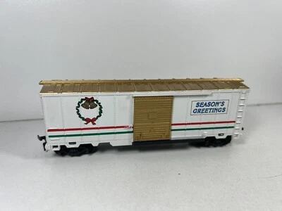 Model Power HO Seasons Greetings 40’ Box Car Merry Christmas Train Holiday 169 - Image 1 of 4