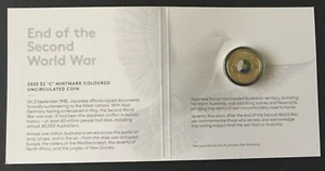 2020 75th ANNIVERSARY END END WWII $2 DECIMAL COIN 'C' MINT MARK UNCIRCULATED - Bild 1 von 3