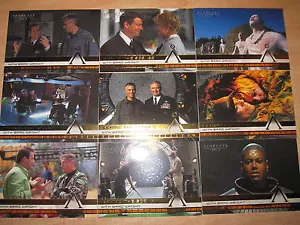 STARGATE SG-1 S6 2004 MINT BEHIND THE SCENES 9 CARDS SET COMPLETE SUBSET CHASE - Picture 1 of 2